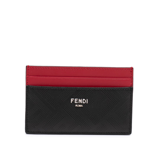 Zucca Shadow Calfskin Colorblock Card Holder - Image 1