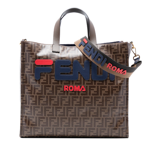 FILA Glazed Fabric FF 1974 Mania Shopping Tote - Image 1