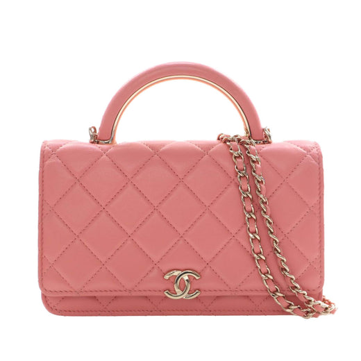 CC Quilted Lambskin Top Handle Flap - Image 1