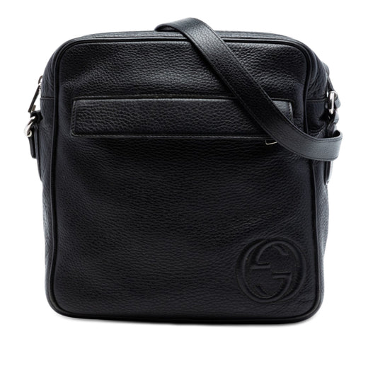 Medium Pebbled Calfskin Soho Messenger Bag - Image 1