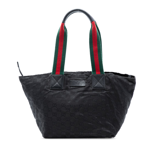 GG Canvas Web Tote - Image 1