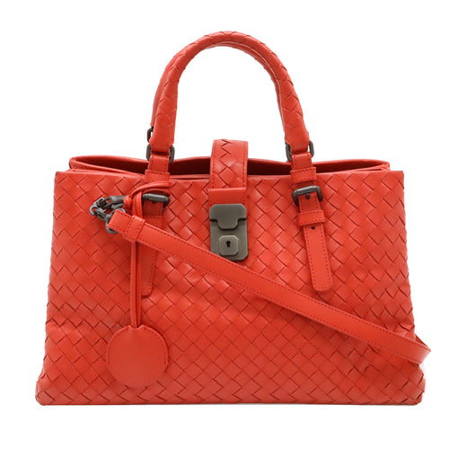 Small Nappa Intrecciato Roma Satchel - Image 1