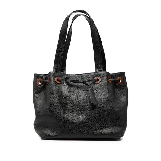 CC Caviar Drawstring Tote - Image 1