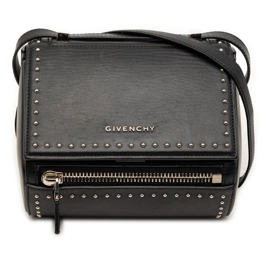 Mini Studded Goatskin Pandora Box Crossbody - Image 1