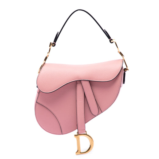 Mini Grained Calfskin Saddle Bag - Image 1