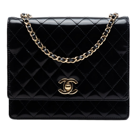 CC Quilted Patent Square Flap - Image 1