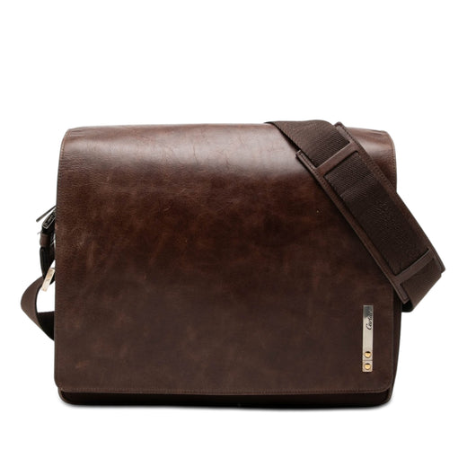 Leather and Canvas Santos Messenger Bag - Image 1