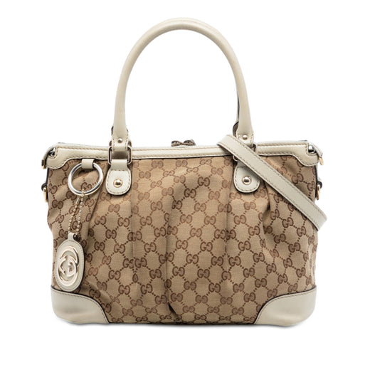 GG Canvas Sukey Satchel - Image 1