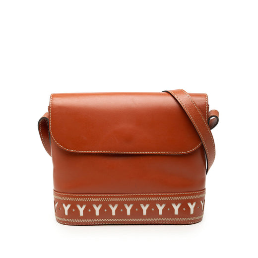 Calfskin Y Cut Out Shoulder Bag - Image 1