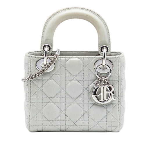 Mini Iridescent Lambskin Cannage Lady Dior - Image 1