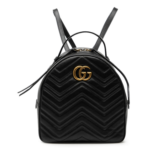 Small GG Marmont Matelasse Leather Backpack - Image 1