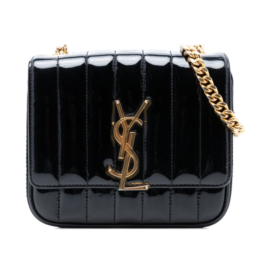 Small Patent Monogram Vicky Chain Bag - Image 1