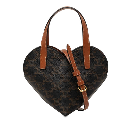 Teen Triomphe Coated Canvas Coeur Satchel - Image 1