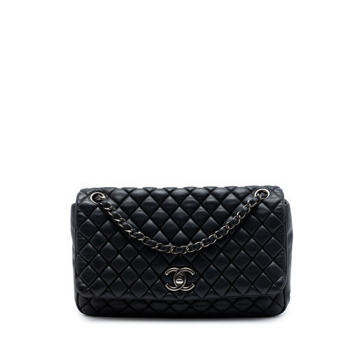 Large Quilted Iridescent Calfskin New Bubble Flap - Image 1