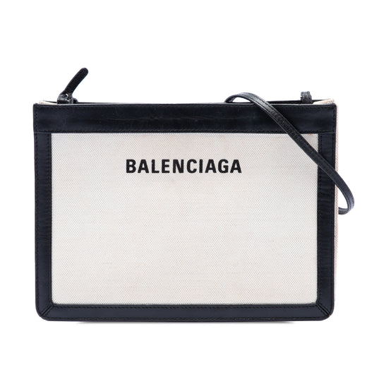 Canvas Navy Pochette M Crossbody - Image 1