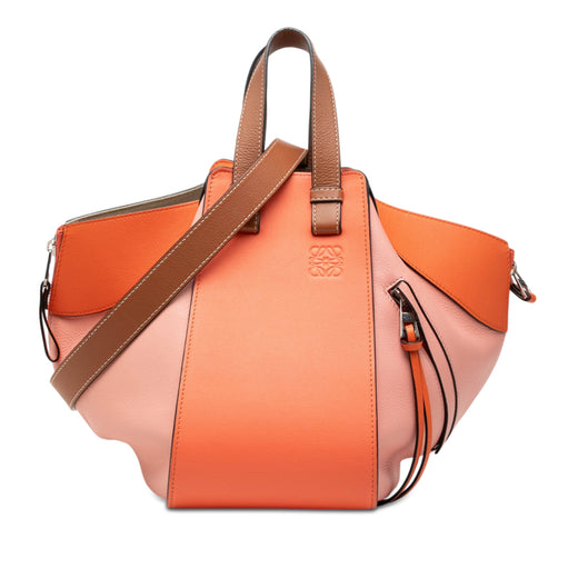 Small Tricolor Soft Grained Calfskin Hammock Bag - Image 1
