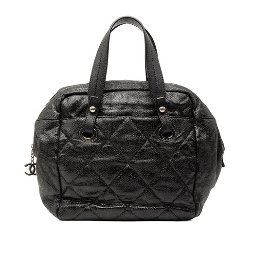Quilted Coated Canvas Paris Biarritz Bowler Bag - Image 1