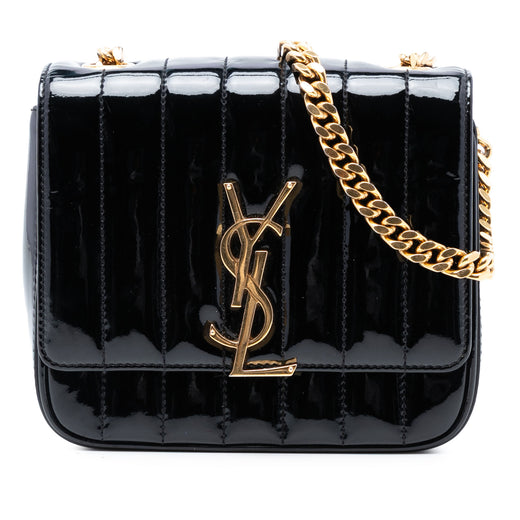 Small Patent Monogram Vicky Chain Bag - Image 1
