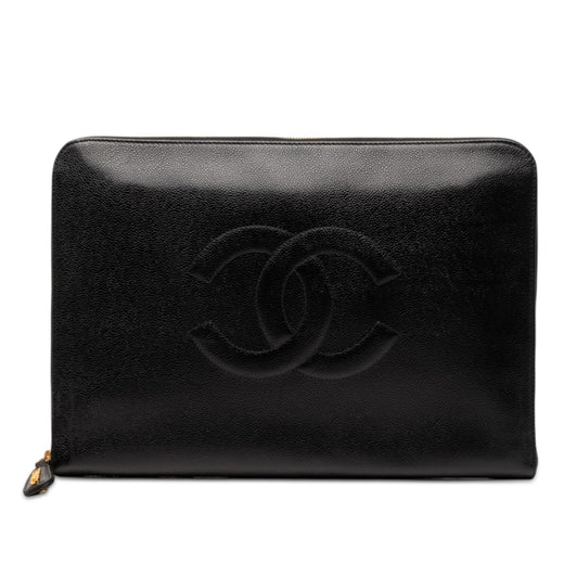 CC Caviar Documents Portfolio Clutch - Image 1