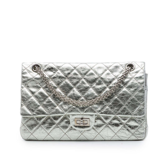 Quilted Metallic Aged Calfskin Reissue 2.55 Double Flap 226 - Image 1