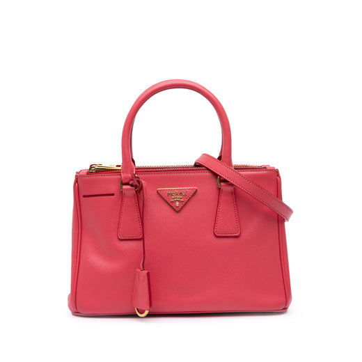 Mini Saffiano Lux Galleria Double Zip Satchel - Image 1
