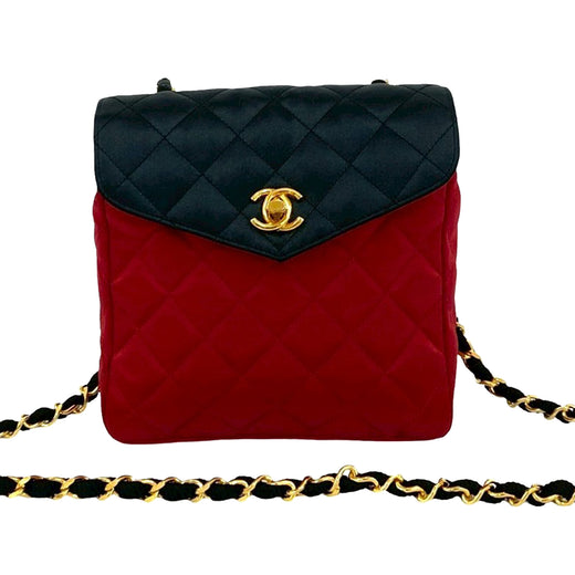 CC Bicolor Quilted Satin Crossbody - Image 1