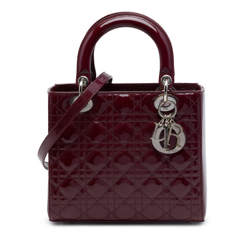 Medium Patent Cannage Lady Dior - Image 1