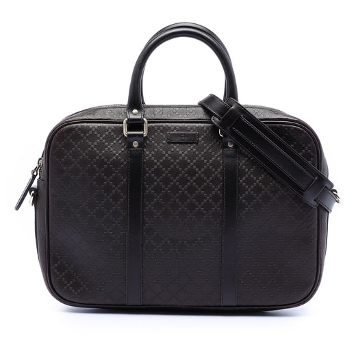 Medium Leather Diamante Bright Business Bag - Image 1