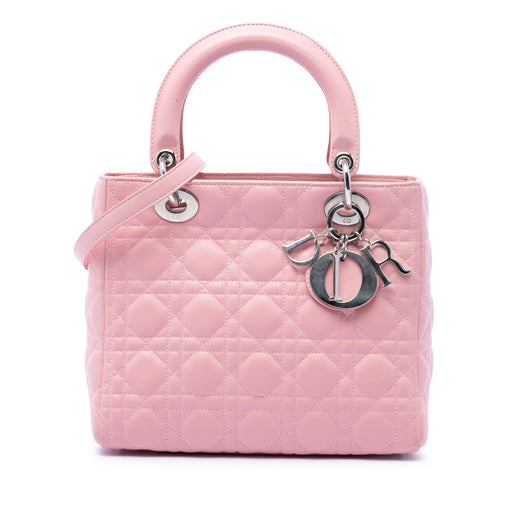 Medium Lambskin Cannage Lady Dior - Image 1