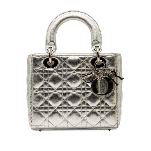Small Metallic Grained Calfskin Cannage My ABCDior Lady Dior - Image 1