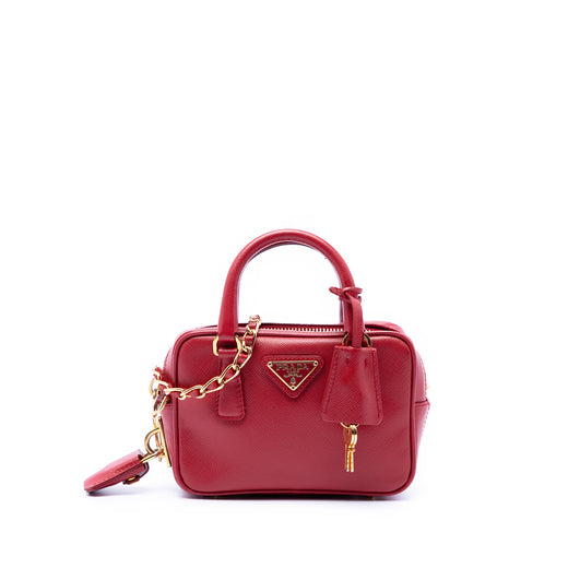 Mini Saffiano Lux Bauletto Bag - Image 1