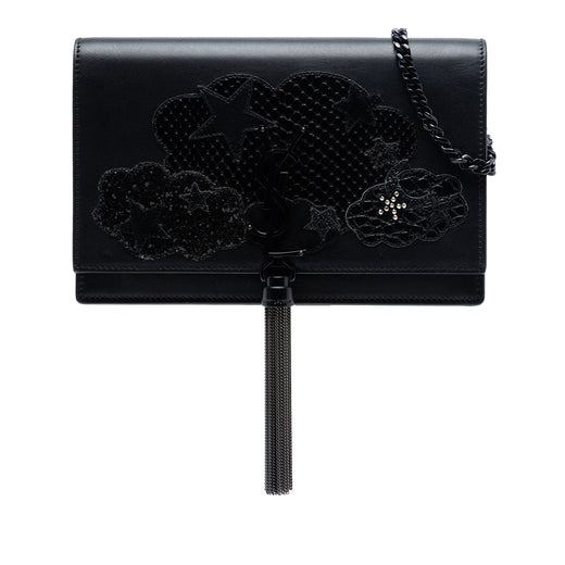 Calfskin Cloud Star Applique Classic Monogram Kate Tassel Wallet on Chain - Image 1