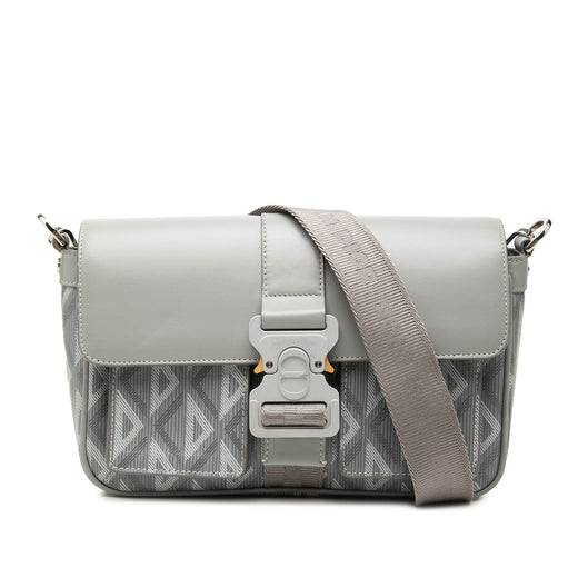 Coated Canvas CD Diamond and Calfskin Hit The Road Messenger Bag - Image 1