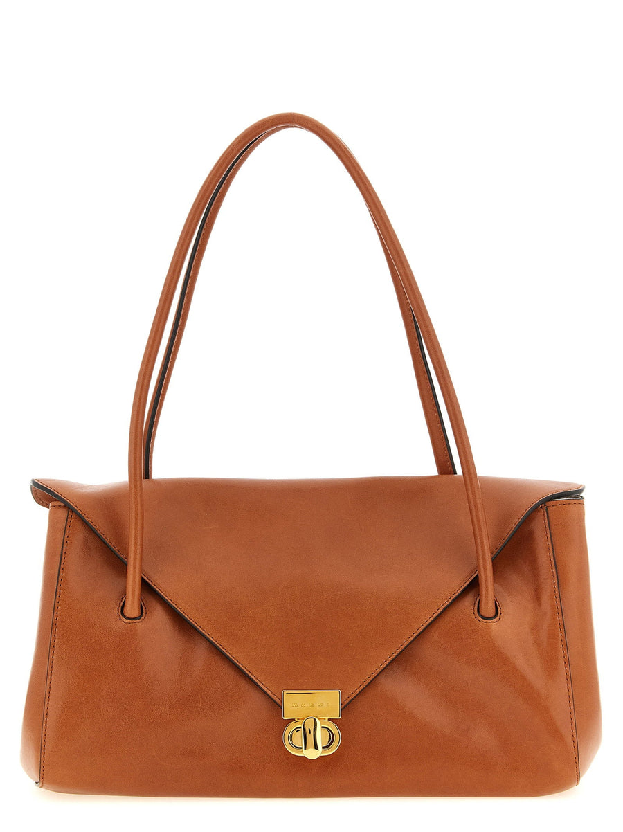Marni Shoulder Bag — Brown Calf Leather