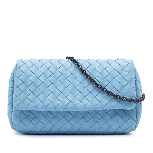 Mini Nappa Intrecciato Expandable Chain Flap Crossbody - Image 1