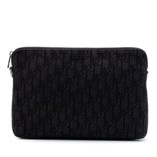 Oblique Canvas A4 Zipped Pouch - Image 1