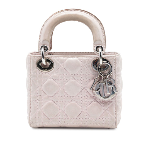 Mini Iridescent Lambskin Cannage Lady Dior - Image 1