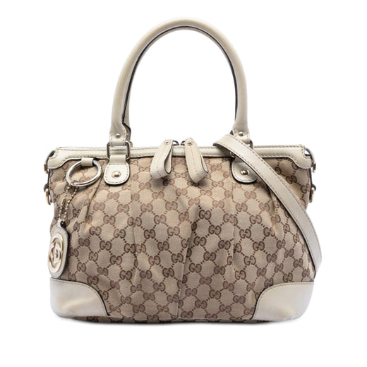 GG Canvas Sukey Satchel - Image 1