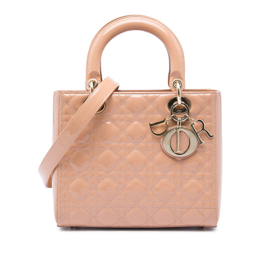 Medium Patent Cannage Lady Dior - Image 1