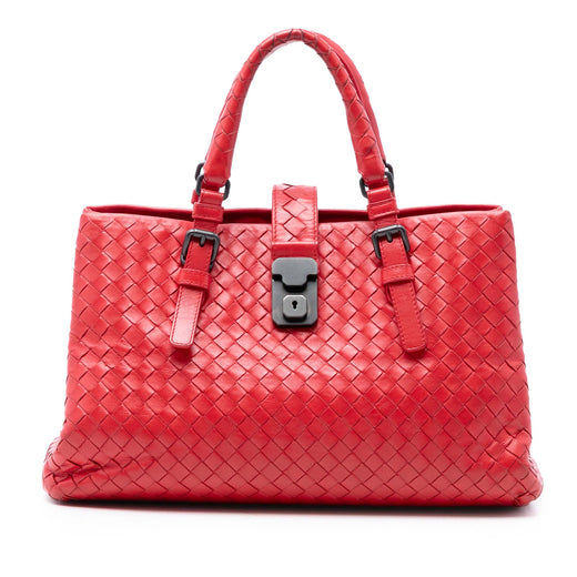 Small Nappa Intrecciato Roma Satchel - Image 1