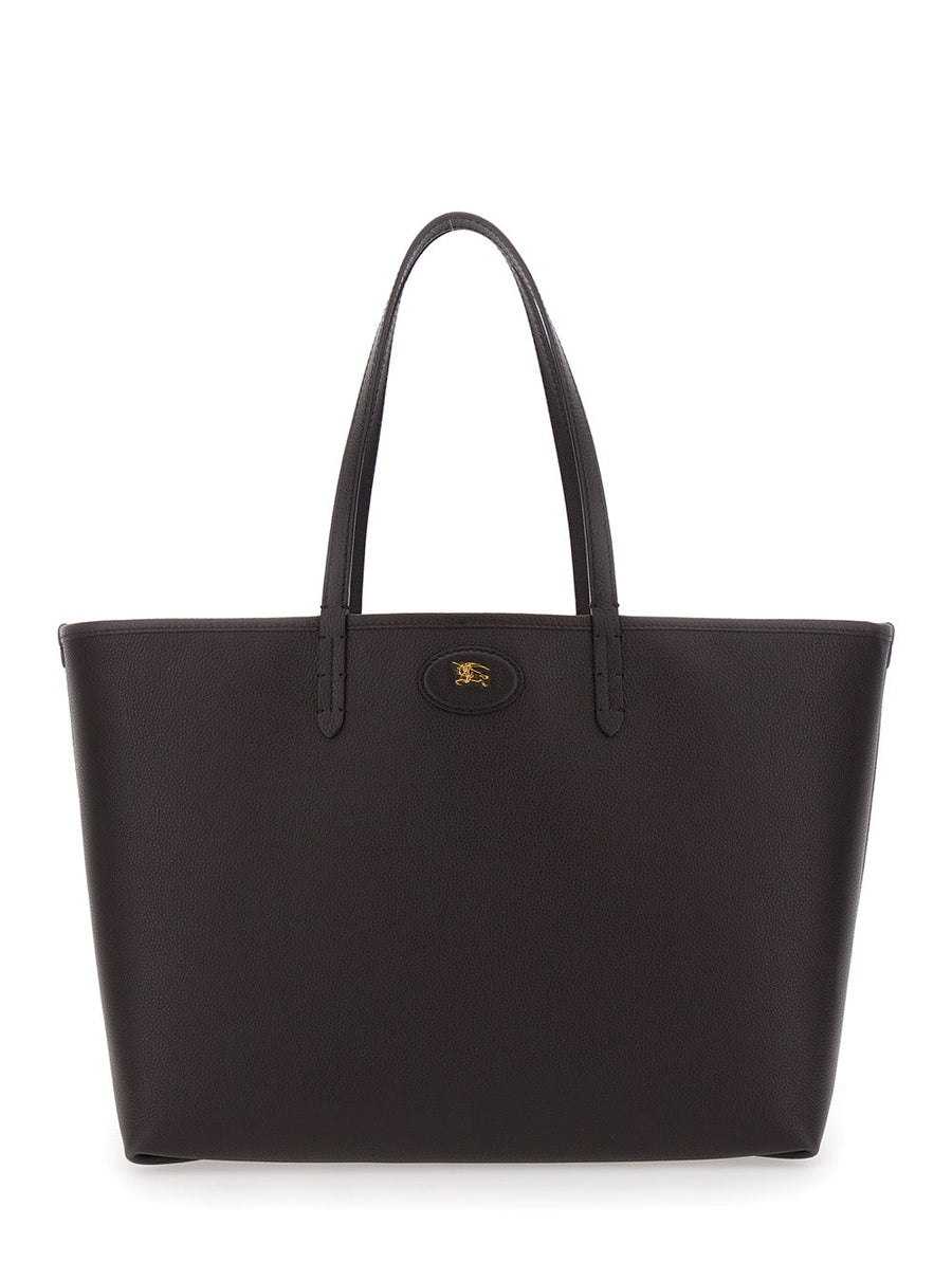 Burberry Reversible Leather Tote Bag — Brown Calf