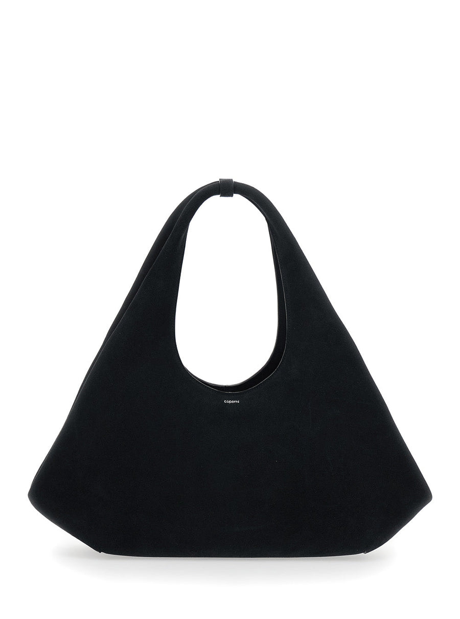 Coperni Suede Shoulder Bag — Black