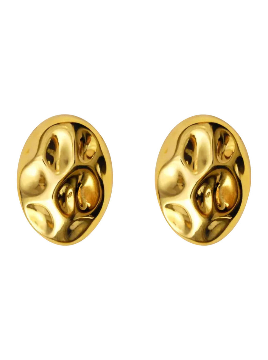Federica Tosi Rock Earrings — Gold Metal