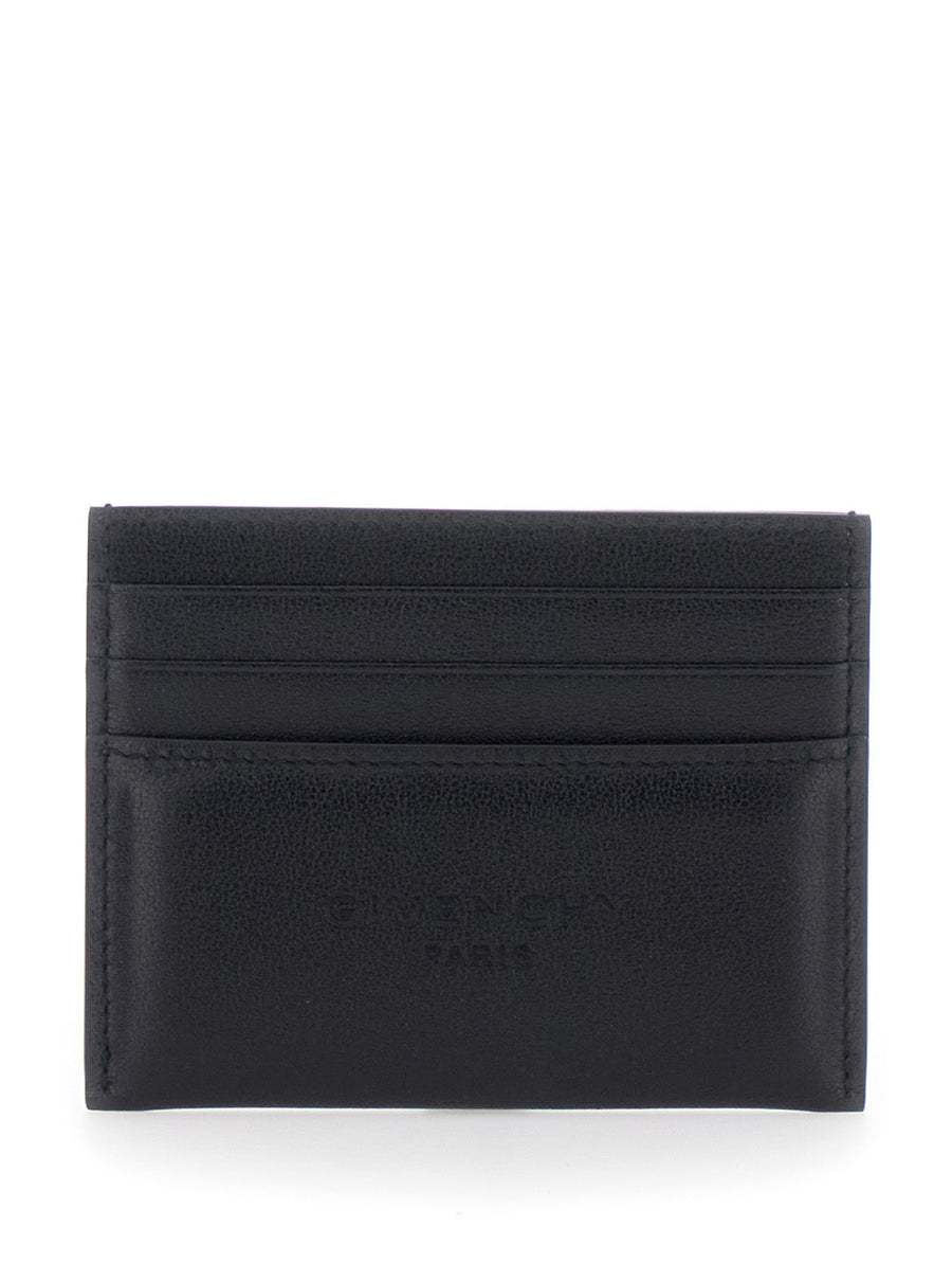Givenchy Calf Leather Card Case — Black Cases