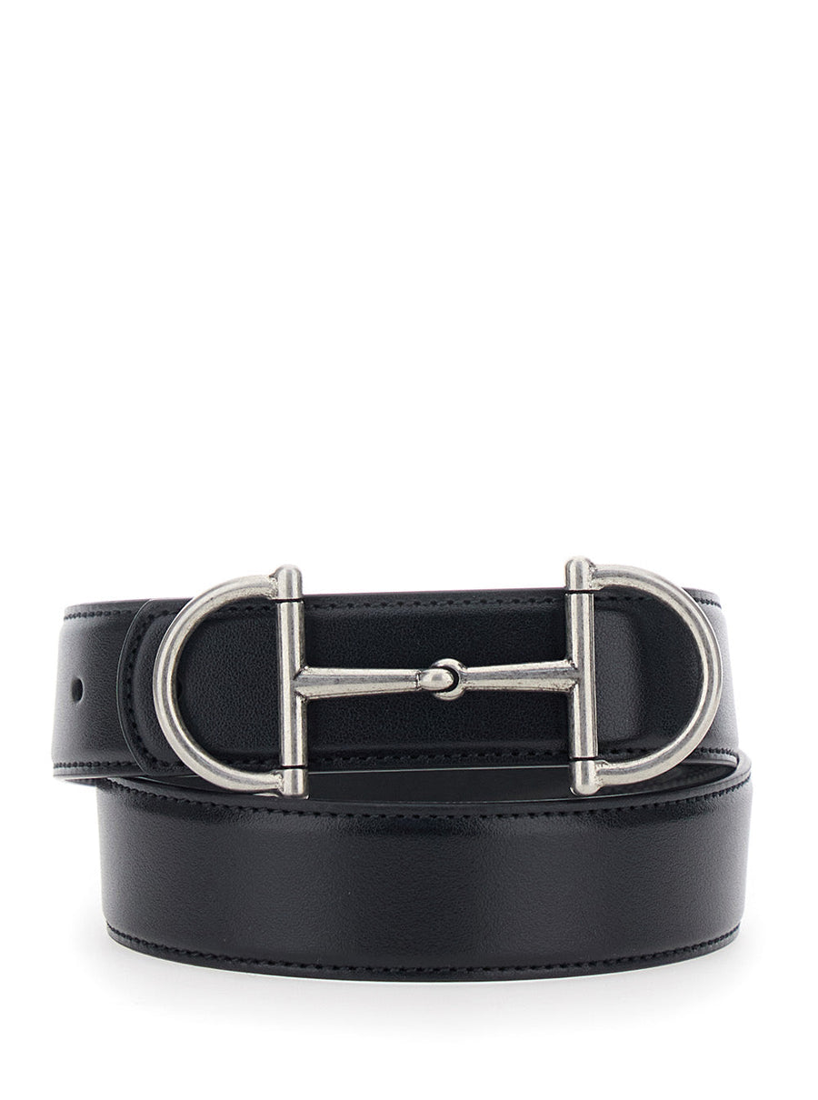 Gucci Horsebit Buckle Belt — Black Calf Leather