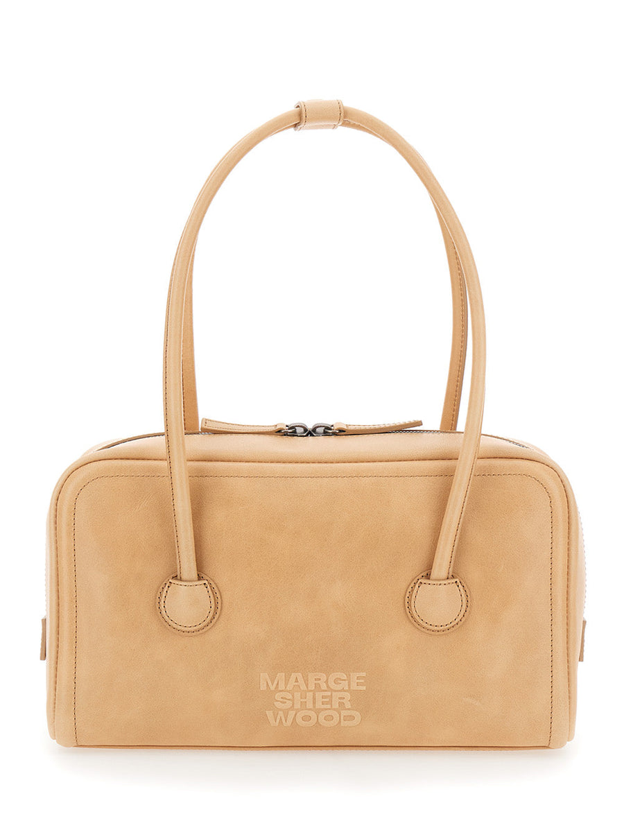 Margesherwood Shoulder Bag — Beige Cow Leather