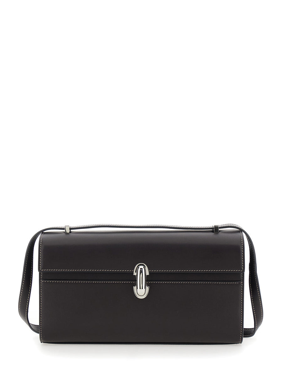 Savette Simmetry Shoulder Bag — Brown Leather