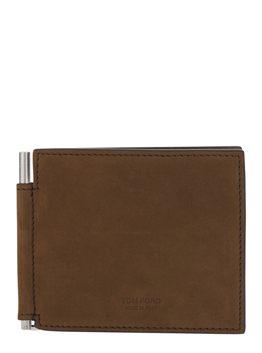 Tom Ford Calf Leather Wallet — Brown