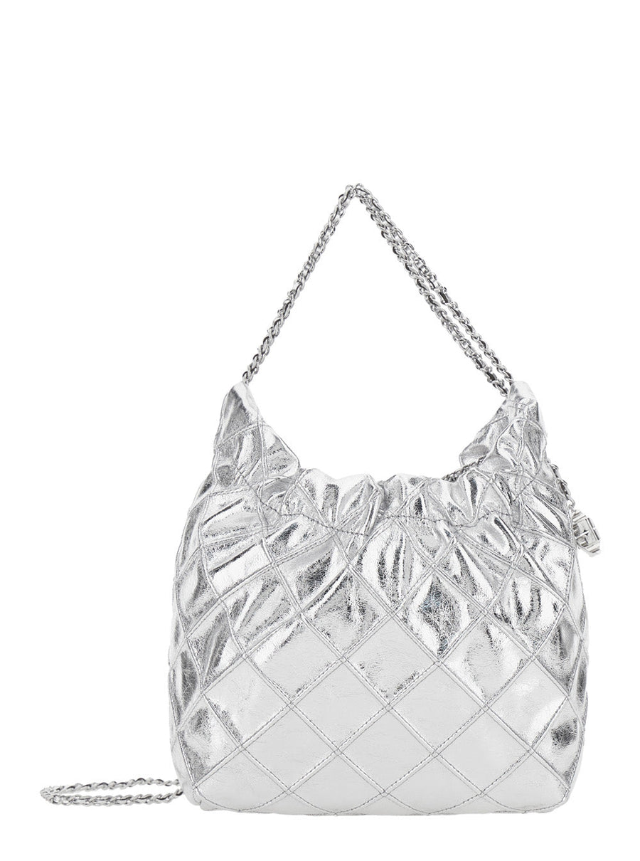 Tory Burch Shoulder Bag — Silver Cowhide Leather