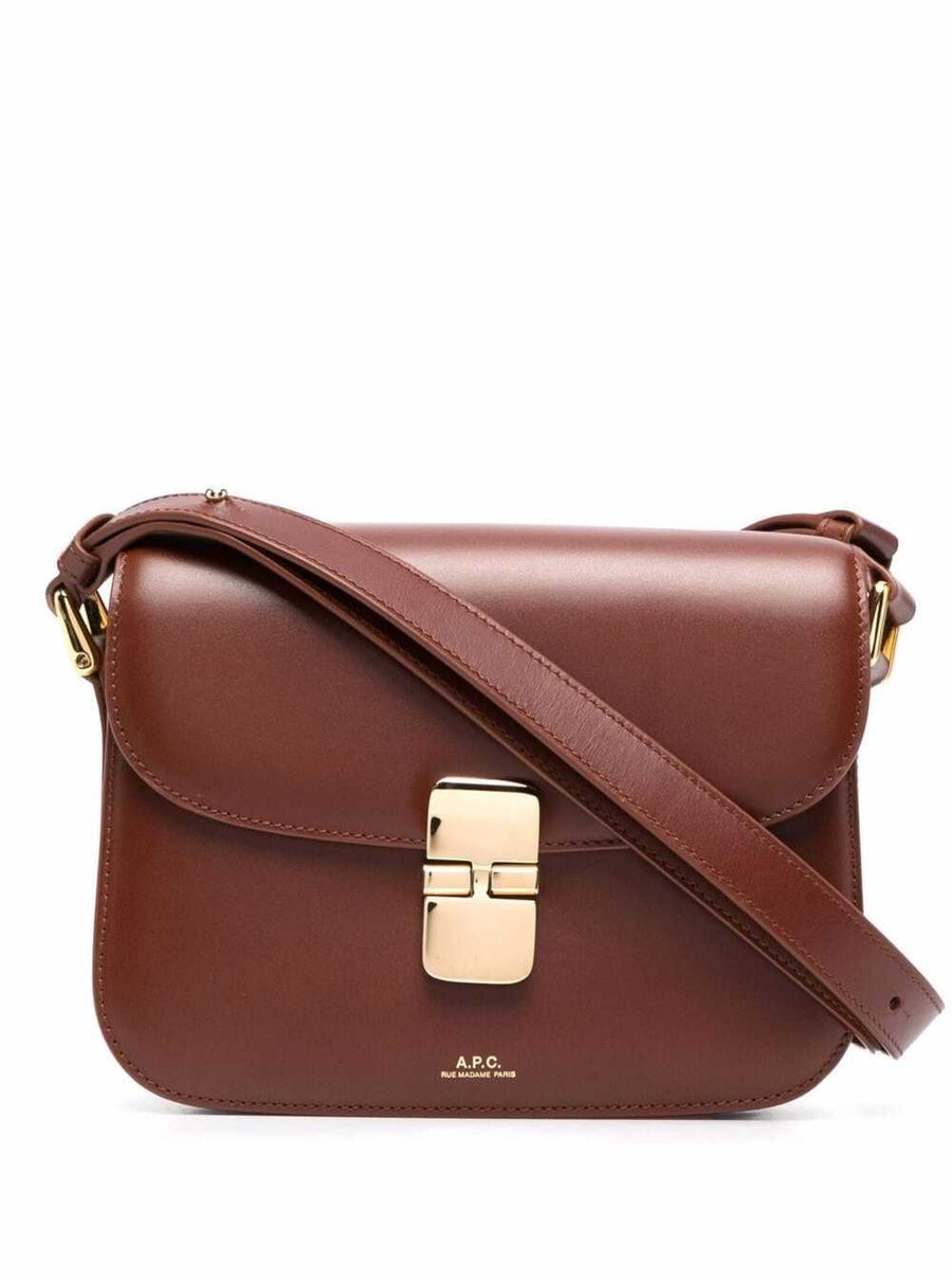 A.p.c. Grace Crossbody Bag — Brown Cow Leather